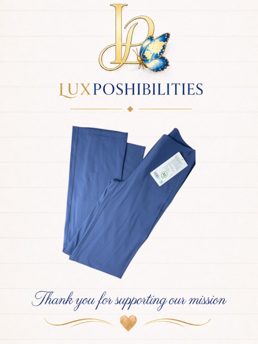 Lululemon NWT Smooth Fit Pull-On High-Rise Pant Oasis Blue Sz 6